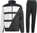 【送料無料】adidas(アディダス) テニス 長袖ジャケット ロングパンツメンズ WIND.RDY ウインドブレーカー 上下セットブラック×ホワイト HBB7...