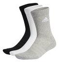【送料無料】【まとめ買いがお得!】【廃番追】adidas(アディダス)SPW クッション クルーソックス 同色3足組みユニセックスミディアムグレーヘザー×ホワイトEBB96-IC1311【定番】