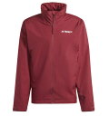【送料無料】【10000円均一】【廃番メル】adidas(アディダス) 長袖 レインジャケット メンズ 33 MTERREXMULTIR.RDY2レイヤー シャドーレッド×ホワイト RB364-IA1815【24★】