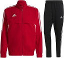 【送料無料】【10000円均一　JSサイズのみ】【廃番】アディダス (adidas) CONDIVO 22 プレゼンテーション　 ジャケット パンツ 上下セット メンズ　セットアップ トラックスーツ 　チームパワーレッド×ブラック　KMG10-HA6238-KMG22-H21288-JS【22★】