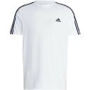 【送料無料】【2500円均一 JMサイズのみ】【廃番】adidas(アディダス)MESS 3ストライプ Tシャツメンズ ホワイト×ブラック ECQ97-IC93...