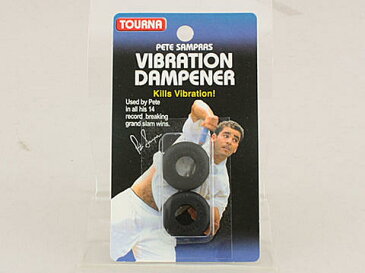 【よりどり10個で送料無料】TOURNA（トーナ）UNIQUE(ユニーク)Pete Sampras（ピートサンプラス）Vibration Dampener2個入りBK×BKVIB-0-BK【定番】●●