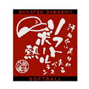 【よりどり20個で送料無料】【500円均一】部活魂 BUKATSU DAMASHIIジャガード織 ハンドタオルソフトボールレッド6544【定番】