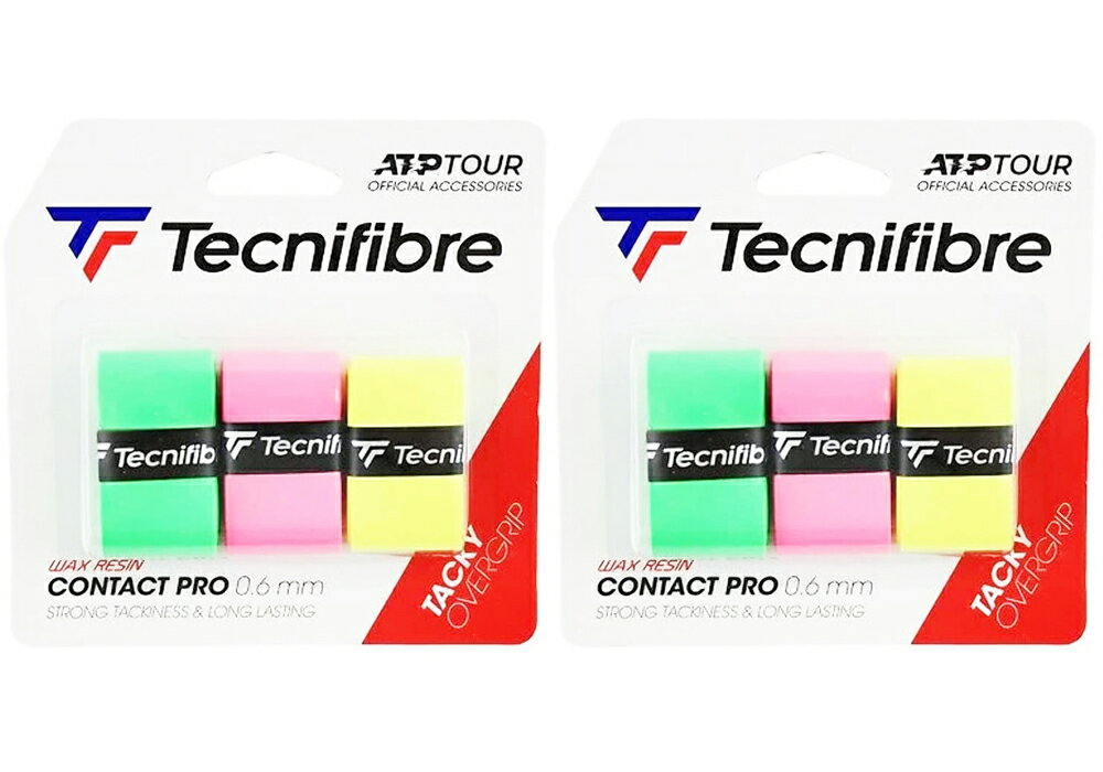 【送料無料】【よりどり3個以上で各200円引き】Tecnifibre(テクニファイバー) CONTACT PRO 3Pコンタクト プロ 3Pウェットタイプ グリッ..