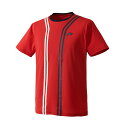 【送料無料】【4000円均一】【廃番】prince(プリンス) 吸汗速乾 UPF50+ 半袖 Tシャツメンズ テニス ゲームシャツレッド MF2024-015...