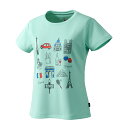 【送料無料】【3500円均一 Sサイズのみ】【廃番】prince(プリンス)レディース テニス ティーシャツ Tシャツ 遮熱 吸汗速乾 半袖 テニス バドミント...