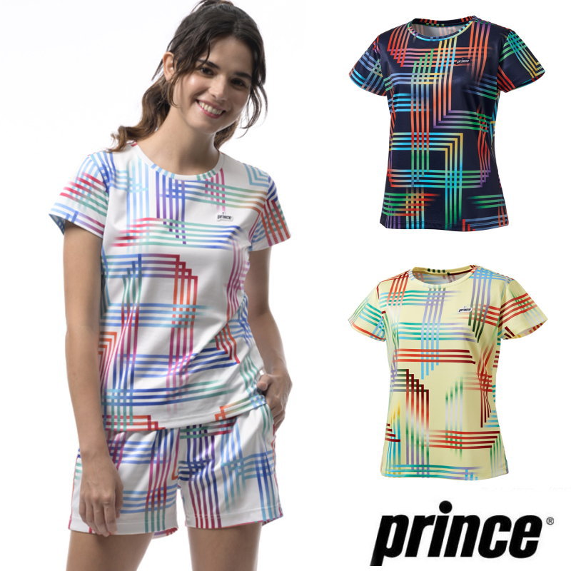 樂天商城 - 【送料無料】【8000円均一】［レディース・ウィメンズ］ prince（プリンス）半袖 テニス ウェア レディース・ウィメンズ ゲームシャツ 吸汗速乾、UPF50、リサイクル （ ソフトメッシュドライ 素材 ）　WS6053【26☆】