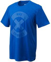■商品の紹介 NIKE(ナイキ)の Tシャツ です。 DRI-BLENDクルーネックTシャツ。フロント中央にクリアグロスのフットボールXロゴ。 メーカー希望小売価格：3,000円（税別） カラー：(435)ゲームロイヤル×ゲームロイヤル サイズ：S・M・L・XL 素　材：(本体)DRI−FIT プレーンジャージ 品　質：綿60％、ポリエステル40％ ■