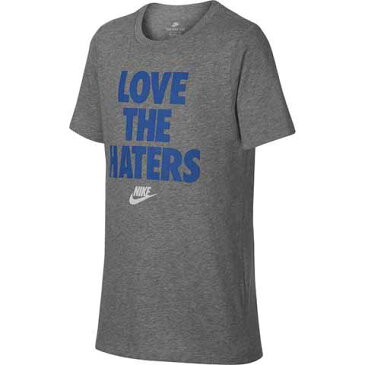 【1500円均一】【廃番】NIKE(ナイキ)キッズ・ジュニアYTH　LOVETHE　HATERS　Tシャツ半袖 シャツダークグレー913107-063【18★ヤフ3】●●