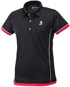 【送料無料】【4000円均一】【廃番】スリクソン( SRIXON )テニスウェア 半袖シャツレディース・ウィメンズポロシャツブラックSDP1768W-BK【21...