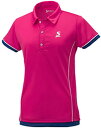 【送料無料】【4000円均一】【廃番】スリクソン( SRIXON )テニスウェア 半袖シャツレディース・ウィメンズポロシャツチェリーレッドSDP1768W-CR...