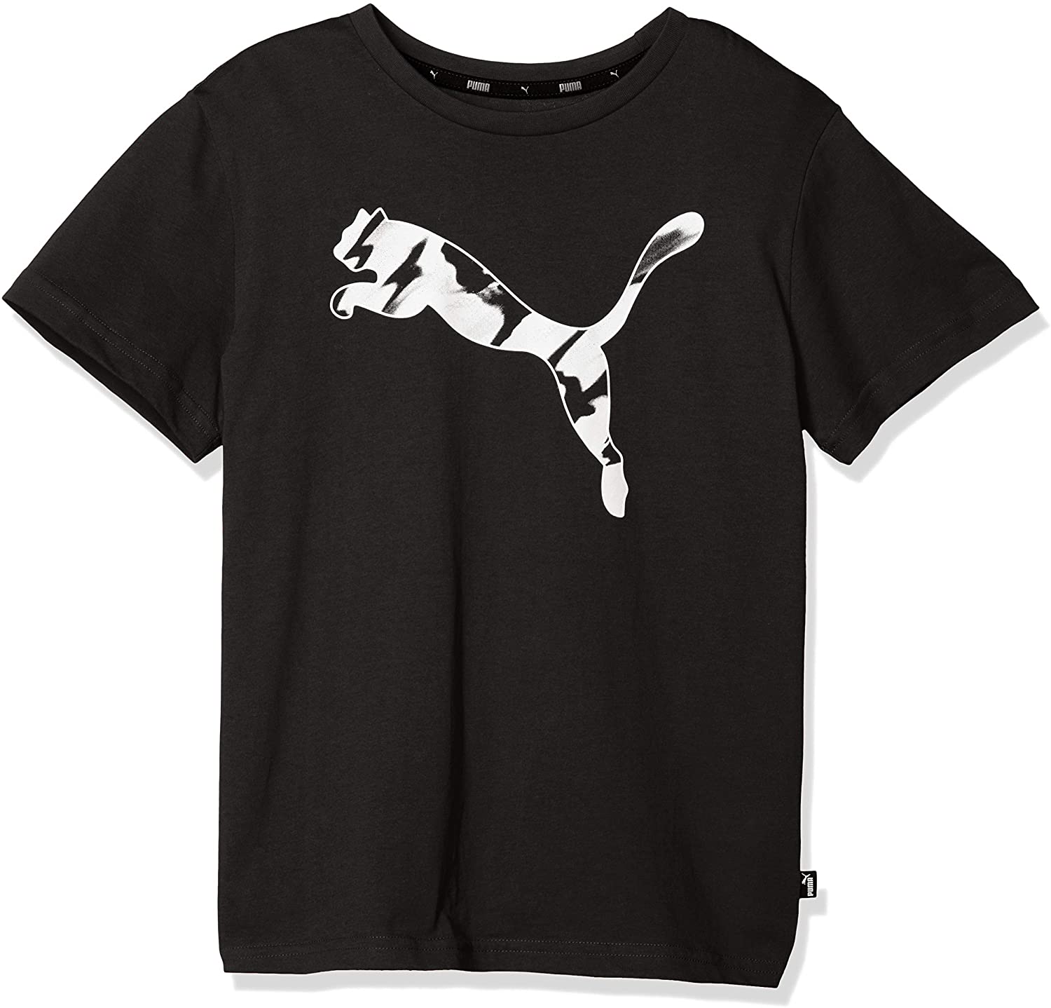 【送料無料】【廃番】PUMA(プーマ)KA Tシャツ半袖 スポーツウェアキッズ・ジュニアプーマブラック×キャット582694-01【20☆】