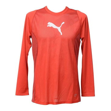 【2000円均一】【廃番】PUMA(プーマ)メンズ ティーシャツFTBLTRG LS トレーニング TEEプラクティスシャツ 長袖Tシャツプーマ　レッド655584-04【18☆ヤフ】●●