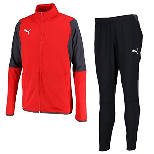 【送料無料】【10000円均一】【廃番メル】puma（プーマ） LIGA トレーニングジャケット+パンツ上下セット プーマレッド×プーマブラック 655734-655735-01 【18★】