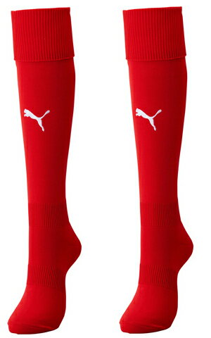 【送料無料】【洗い替えに2足セット】 puma(プーマ)メンズ サッカー ストッキング プーマレッド 9879-01-SET 【定番】