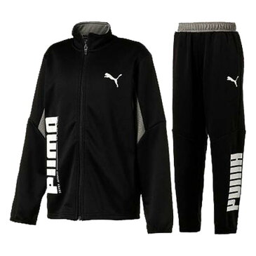 【送料無料】【6000円均一　160サイズのみ】【廃番】PUMA（プーマ）スポーツウェアキッズ・ジュニア メンズ ACTIVE SPORTS ユーティリティ 上下セットプーマブラック 583218-583219-01-160【21★】