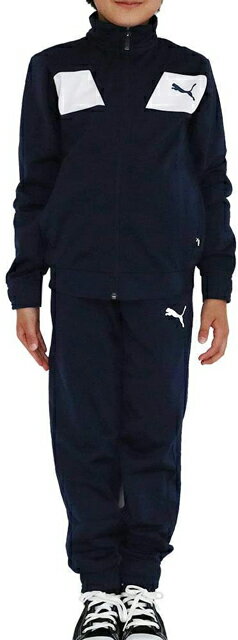 【送料無料】【5000円均一】【廃番】puma(プーマ) 上下セット トレーニングスーツ キッズ・ジュニア ポリスーツ ピーコート 585289-06【21★】