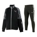 【送料無料】【7000円均一　140cmのみ】【廃番】PUMA（プーマ）キッズ・ジュニア トレーニング上下セットプーマブラック 588314-588315-01-140【21★】