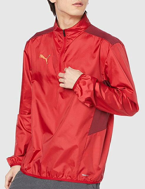 La foresta d’Italiaの【送料無料】【5000円均一】【廃番】PUMA(プーマ) サッカー 長袖ジャケットメンズ TEAMCUP トレーニングピステトップ(裏地無)チリペッパー 657409-01【22☆】｜アングル3