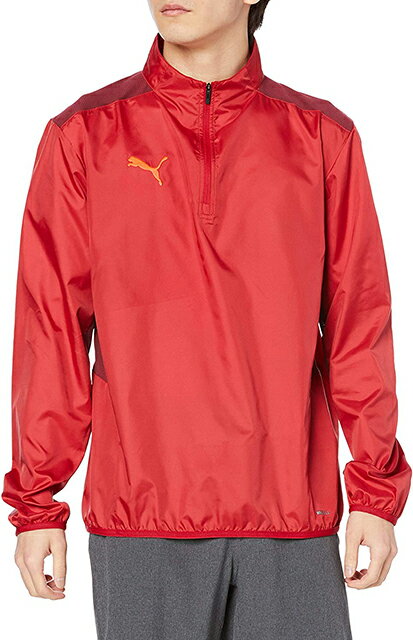 【送料無料】【5000円均一】【廃番】PUMA(プーマ) サッカー 長袖ジャケットメンズ TEAMCUP トレーニングピステトップ(裏地無)チリペッパー 657409-01【22☆】