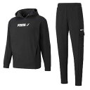 【送料無料】【10000円均一】PUMA(プーマ) 長袖パーカー ロングパンツ 上下セットメンズ CAL ウィンタライズド フーディースウェット ジャケット パンツプーマブラック 846547-846550-01【22★】