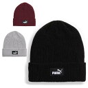 【送料無料】【メル】puma(プーマ) PUMA Essentialsのハイクラウンビーニー ニットキャップ ニット帽 リブニット ロゴ入り ユニセックス ワン...