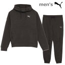 【送料無料】【上下セット】puma(プーマ) メンズ プーマ FLEXニット フーディー + パンツ 速乾 ブラック カジュアルパンツ スウェットパーカー 上下...
