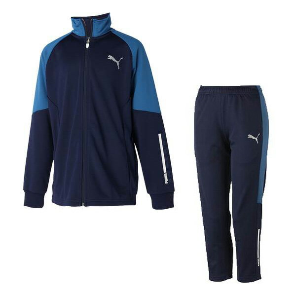 【送料無料】【9000円均一】【廃番】puma(プーマ)サッカー ウェアキッズ・ジュニア ACTIVE SPORTS トレーニング上下セットピーコート 6718...
