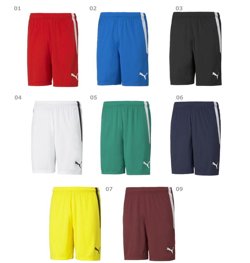 La foresta d’Italiaの【送料無料】puma（プーマ）メンズ 吸汗速乾 TEAMLIGA ゲームパンツ [ハーフパンツ/ズボン/パンツ/メンズサイズ/サッカー/フットサル/部活/クラブ/チーム]　ショートパンツ　705151　【定番】｜アングル3