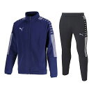 【送料無料】【14000円均一 Mサイズのみ】【廃番】puma(プーマ)サッカー ウェア メンズ トレーニング ジャケット パンツ 上下セット ピーコート×ブラ...