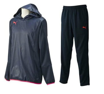 【送料無料】【よりどり3個以上で各200円引き】【廃番】【Oサイズのみ】PUMA(プーマ)メンズEVOTRG ハイブリッドスウェットピステ 上下セットトレーニングウェアトータルエクリプス654704-654705-01-O【16☆】●●