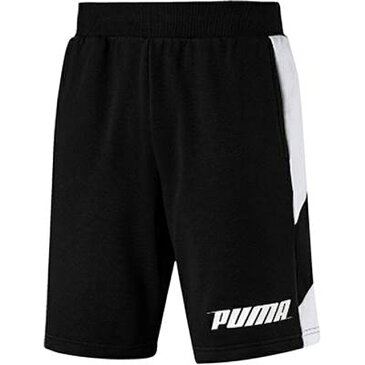 【送料無料】【よりどり3個以上で各200円引き】【廃番】PUMA(プーマ)メンズREBEL 9インチ スウェットショーツブラック844145-01【19★】●●