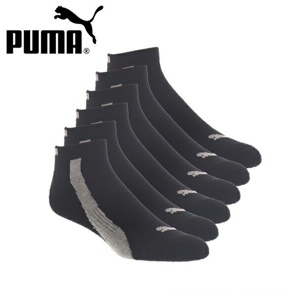 Short Socks - 【送料無料】【3500円均一】【並行輸入品】puma（プーマ）メンズ アンクルソックス 6Pブラック×グレイ　6足組　P116385-008【23★】