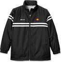 【送料無料】【よりどり3個以上で各200円引き】【8000円均一】【廃番】ellesse(エレッセ)チームウィンドアップジャケットキッズ・ジュニアテニス・ソフトテニスブラックETS58301-K裏起毛【20☆R】