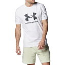 【送料無料】【2500円均一】【廃番】UNDER ARMOUR(アンダーアーマー)51ロゴショートスリーブTシャツ ビッグロゴ プリント 吸汗速乾 ロゴ入り メンズ ボーイズ ホワイト 1388009-100