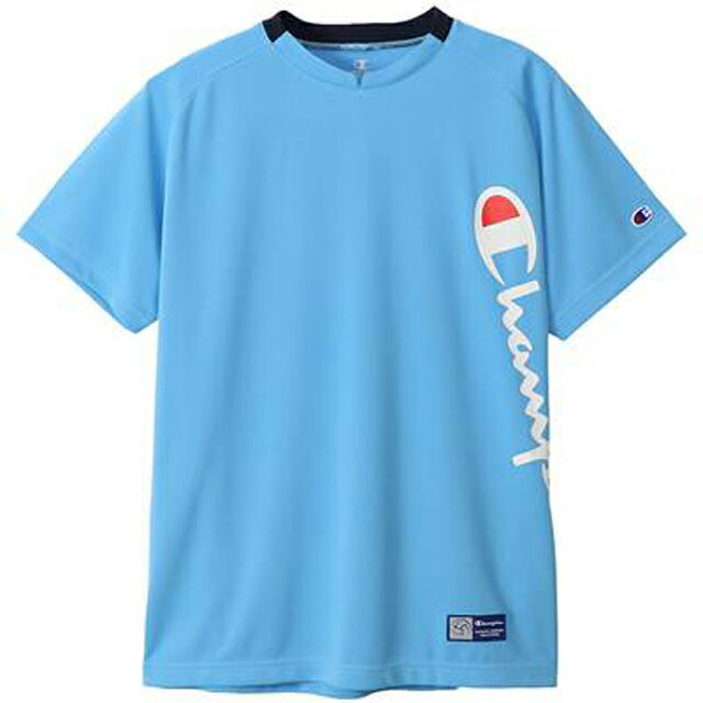 【送料無料】【2500円均一】【廃番】Champion チャンピオン 抗菌 防臭 半袖 Tシャツメンズ プラクティス Tシャツサックス C3TV306-320【21★】