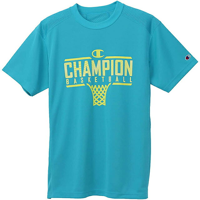 Champion(チャンピオン) 抗菌 防臭 半袖 Tシャツ バスケメンズ VENTILATION T-SHアクアブルー C3TB315-325