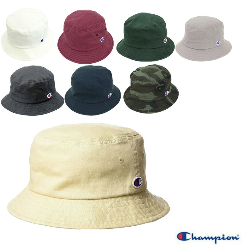 チャンピオン 帽子 レディース 【送料無料】【3000円均一】Champion(チャンピオン) バケットハット UV対策 手洗い可 ユニセックス　587-001A【定番】
