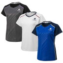 【送料無料】【4000円均一】【廃番】le coq sportif(ルコック) 吸汗 テニス ウェアレディース・ウィメンズ 半袖シャツQTWSJA90【22☆】