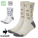 【送料無料】【まとめ買いがお得!】 le coq sportif(ルコック)MoveSox(総柄/ミドル丈) (抗菌防臭) QMAXJB11【24★】