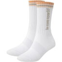 【送料無料】【まとめ買いがお得!】 le coq sportif(ルコック)2P ミドルソックス ユニセックス (抗菌防臭) オレンジ×グレー QMAXJB12...