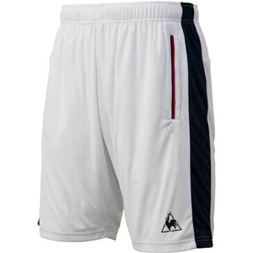 【4000円均一】【廃番】le coq sportif（ルコック）メンズゲームパンツショートパンツホワイトQTMNJD03-WHT【19★】●●