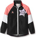 【送料無料】【5000円均一】【廃番 追】le coq sportif(ルコック) 撥水 長袖 フルジップキッズ・ジュニア ウィンドジャケットブラック QMJQJF30-BLK【21★】