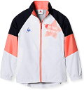 【送料無料】【5000円均一 120cmのみ】【廃番 】le coq sportif(ルコック) 撥水 裏起毛 長袖 フルジップキッズ・ジュニア ウィンドジャケットピンクルージュ QMJQJF30-PKR【21★】