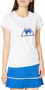 【送料無料】【3000円均一】【廃番】le coq sportif(ルコック) 吸汗速乾 テニスウェアレディース・ウィメンズ 半袖シャツホワイト QTWQJA1...