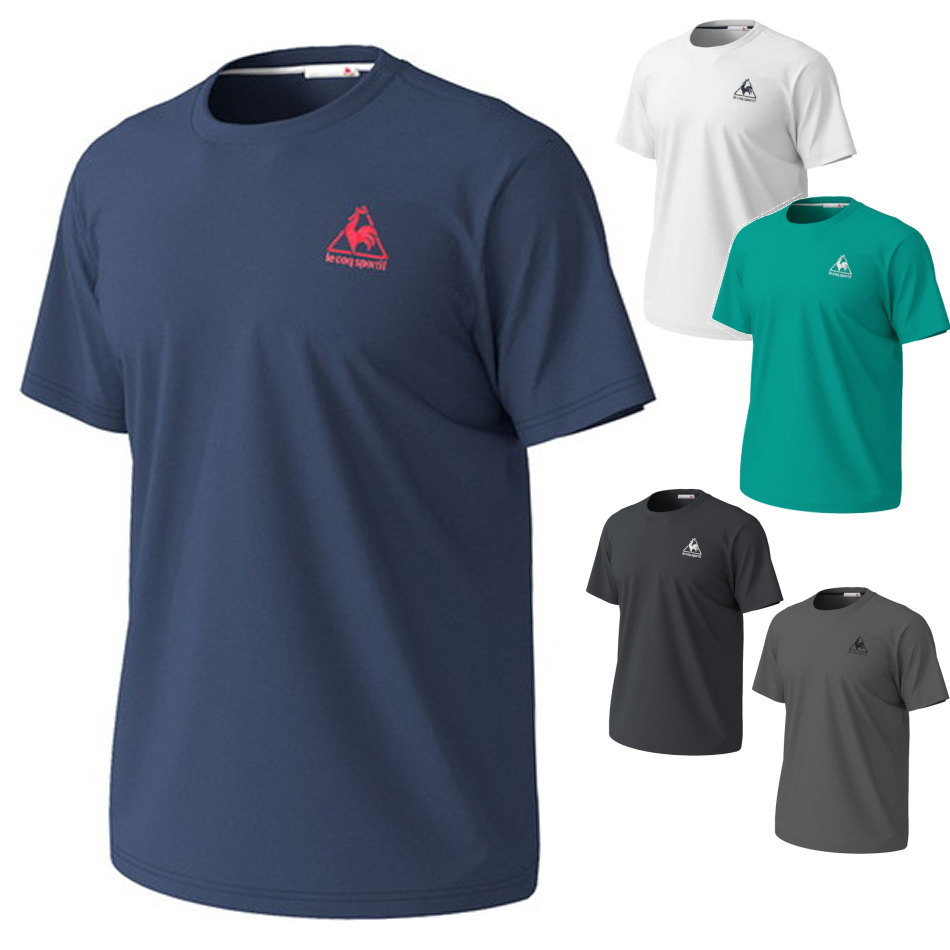 【送料無料】【2000円均一】le coq sportif（ルコック）吸汗速乾 メンズ ティーシャツ Tシャツ ルコック メンズ 半袖 Tシャツ ドライ 吸汗 速乾 無地 ワンポイント QMMPJA30ZZ【23☆】