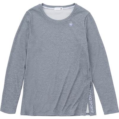 【送料無料】【4000円均一】【廃番】le coq sportif(ルコック) 吸汗速乾 レディース・ウィメンズ 長袖プラクティスシャツ ネイビー　QTWWJB02-NV【23☆】