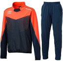【送料無料】【よりどり3個以上で各200円引き】【廃番】umbro (アンブロ)アンブロフリースジャケット・パンツ上下セットFオレンジ×ネイビーUBA2533-...