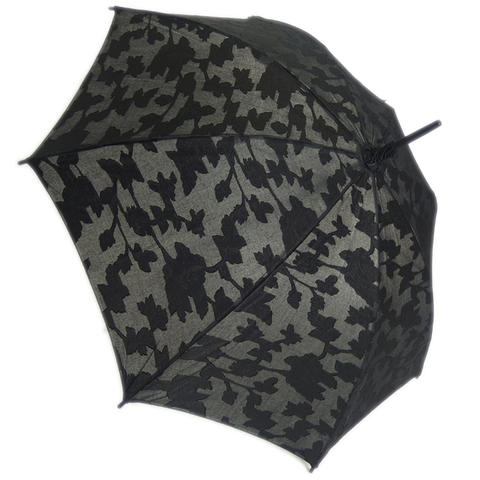 【送料無料】【よりどり3個以上で各200円引き】レディース・ウィメンズ日本製 晴雨兼用綿 カットジャガード50cm 手開き傘クロ4373926-BK【19☆】【婦人傘】【晴雨兼用傘】