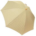 【送料無料】【よりどり3個以上で各200円引き】日本製晴雨兼用 三河木綿江戸小紋プリント47cm 長傘カラシ28-6245-KA【17★】【雨傘】【婦人傘】【日...